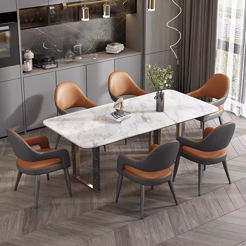 PU leather Stainless Steel Dining chair