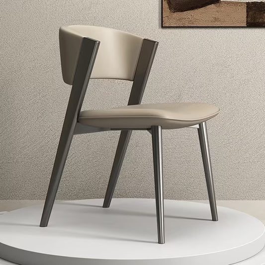 PU leather Stainless Steel Dining Room chair